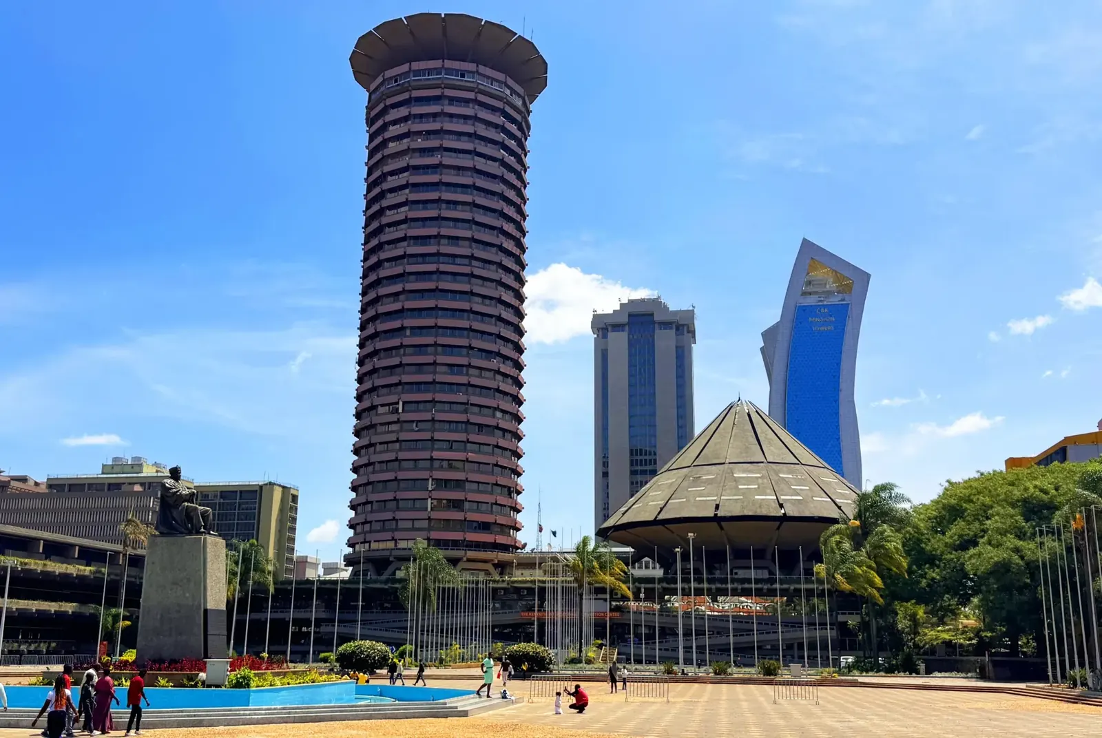 The KICC tower on the Nairobi skyline